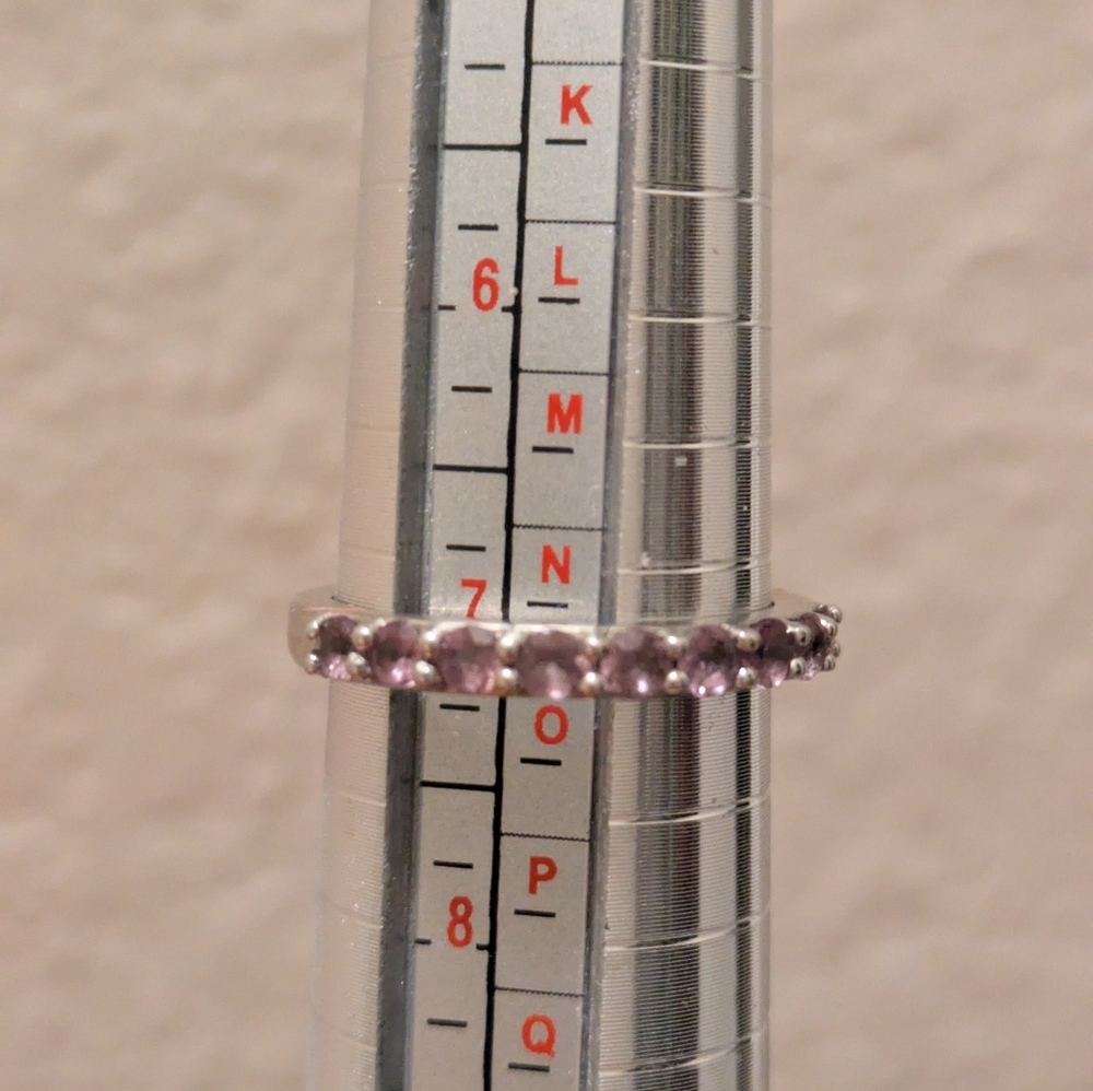 Size 7 Sterling Silver Color Chang Garnet